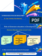 Extension Eduaction and Dvelopment