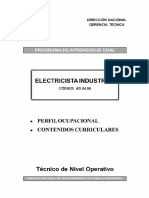 Curriculum de Electricista Industrial Senati