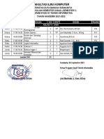 Jadwal Kuliah Duta Bangsa