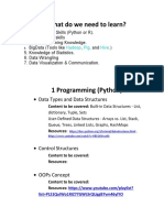 What Do We Need To Learn?: Data Types and Data Structures