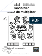 Tablas de Multiplicar Mario