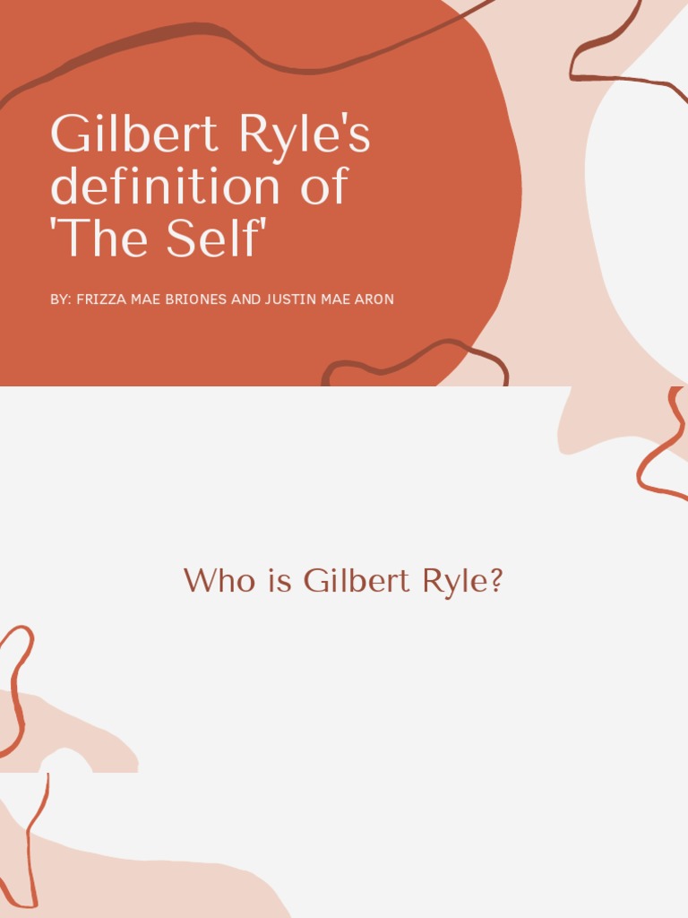 Gilbert Ryle About Self : Gilbert Ryle – OSUUA