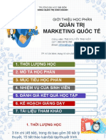 GIỚI THIỆU MÔN HỌC QUẢN TRỊ MARKETING QUỐC TẾ - PDF