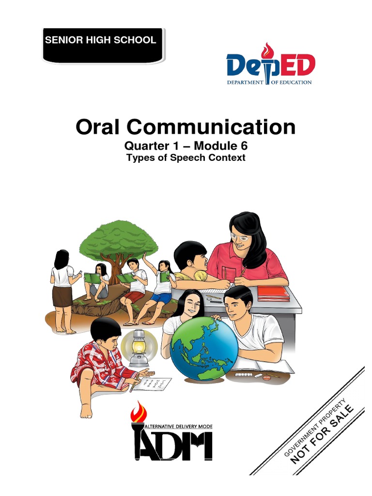 Oral Communication Module 6 | PDF | Communication | Learning