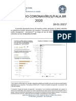 Relatório sobre manifestações sobre coronavírus e auxílio emergencial em 2020