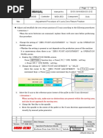 Service Manual: SV01-NHX40AX01-01E NHX4000 MSX-853 Axis Adjustment Procedure of X-Axis Zero Return Position