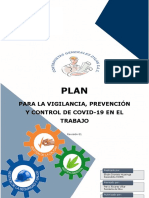 PLAN PARA LA VIGILANCIA, PREVENCIÓN Y CONTROL DE COVID-19 EN EL TRABAJO V.01