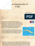 Tourist Characteristic of Cuba: Breslavets Sofia 6.06.242.010.19.1
