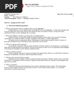 Philippine Popular Culture - Unit II Module 4 Post Test - C-Joy