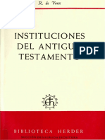 Voux - Instituciones Del Antiguo Testamento