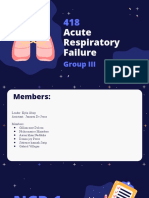 Acute Respiratory Failure: Group III