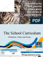 The School Curriculum - Definition, Nature and Scope