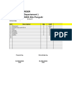 Purchase Order CLINIC (SHE Departement) Project SUMBAWA Site Pangulir