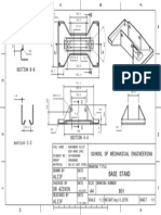 Engineering drawing sections and dimensions