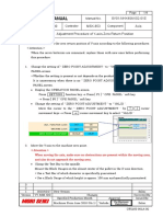 Adjustment Procedure of Y-Axis Zero Return Position NHX4000