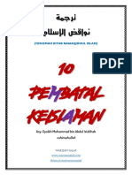 Terjemahan Kitab Nawaqidhul Islam