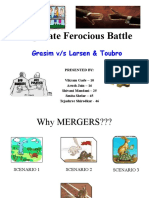 Corporate Ferocious Battle: Grasim V/s Larsen & Toubro