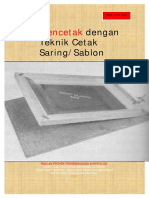 Teknik Mencetak Dengan Sablon