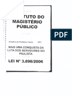 Lei Nº 3.896.2006 - Estatuto Do Magistério Da Educação Do Paulista