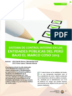 Sistema de Control Interno en Las Entidades Publicas Del Peru Bajo El Marco COSO 2013