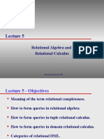 Relational Algebra and Relational Calculus: Pearson Education © 2009