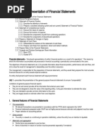 Presentation of Financial Statements
