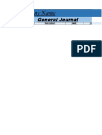 Company Name: General Journal