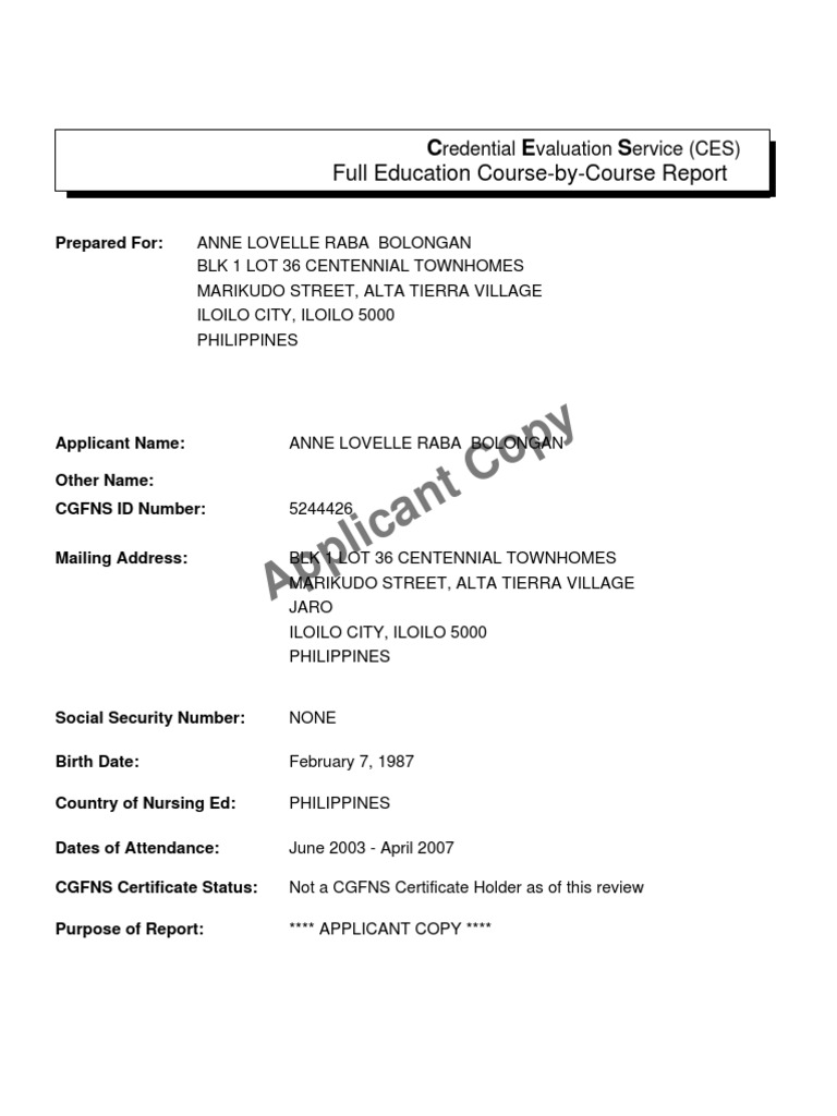 DOES CES REPORT EXPIRE intelligence overview