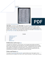 Tide Table: Publication and Scope