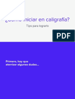 Tu Primera Guía Para Caligrafía