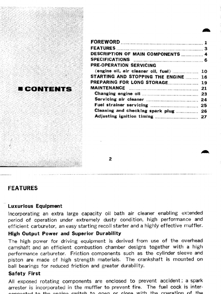 Honda G28 Manual PDF