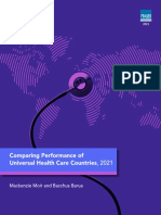 Fraser Institute - Comparing Performance Universal Health Care Countries, 2021