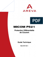 Micom P521: Protection Différentielle de Courant