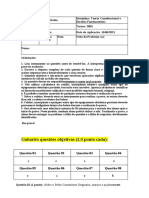 Prova Av2 ESTACIO Teoria Constitucional e Direitos Fundamentais