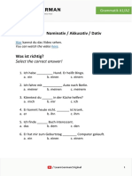 LearnGerman - Grammar A1 - A2 - Nominativ Akkusativ Oder Dativ