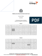 GabaritoEscrevente Técnico Judiciário - Versão 1