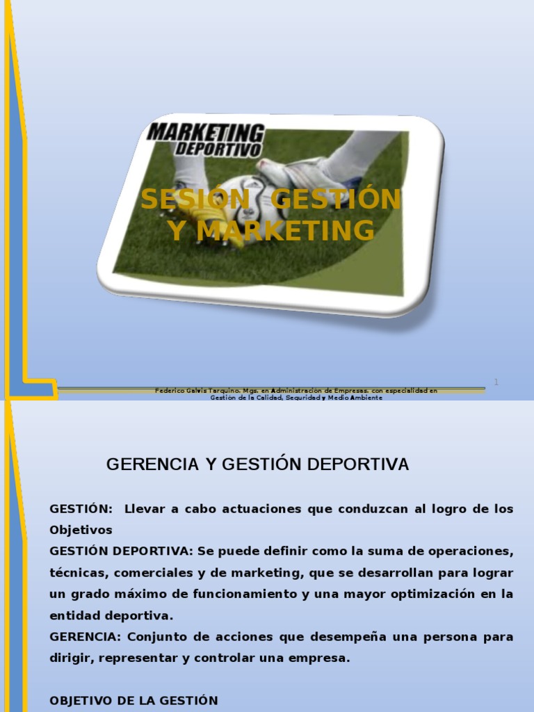 Marketing Deportivo | PDF | Marketing | Producto (Negocio)