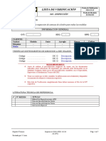 CICAL005 - Checklist de Inspección para Camisas de Cilindro de Todos Los Modelos