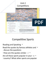 Competitions Lecture 1