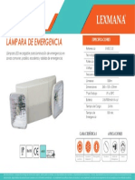 Lampara de Emergencia LED 2x3W EMGC-2X