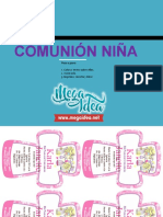 Kit Imprimible Comunion Floreado Nina