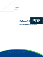 PROYECTO ESFERA 2020 PLAN ESTRATÉGICO 2015-2020