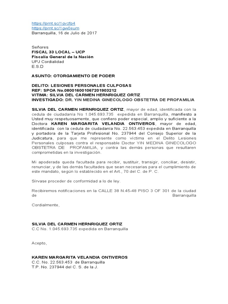 Poder Fiscalia General de La Nacion | PDF
