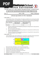 CBSE X Maths Case Study Practice Tests (3 Topics)