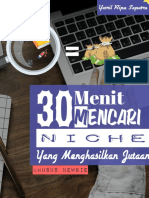 30 Menit Mencari Niche Blog Yang Menghasilkan Jutaan