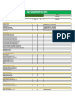 Knelson Concentrator - Lista de Equipo