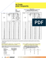 National Electrical Code Allowable Conductor Ampacity: TABLE 310-16 TABLE 310-17