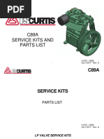 C89A Service Kits and Parts List