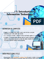 Computer Data Processing and Information