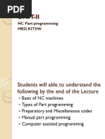 UNIT-II-Manual Part Programming and Robotics